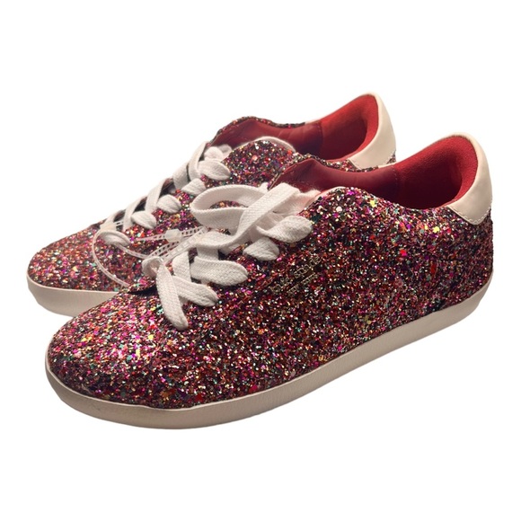 Kate Spade New York Ace Pink Multi Glitter Low-Top Sneakers NWOB Style No. KA316 - Picture 8 of 14
